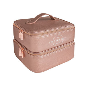 Open afbeelding in diavoorstelling Make-up tas klein, groot en dubbel
